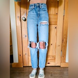American Eagle high rise 90s boyfriend jeans.